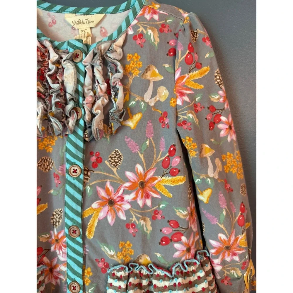 Matilda Jane Girls Woodland Floral Ruffle Tunic and Legging Set Size 2T